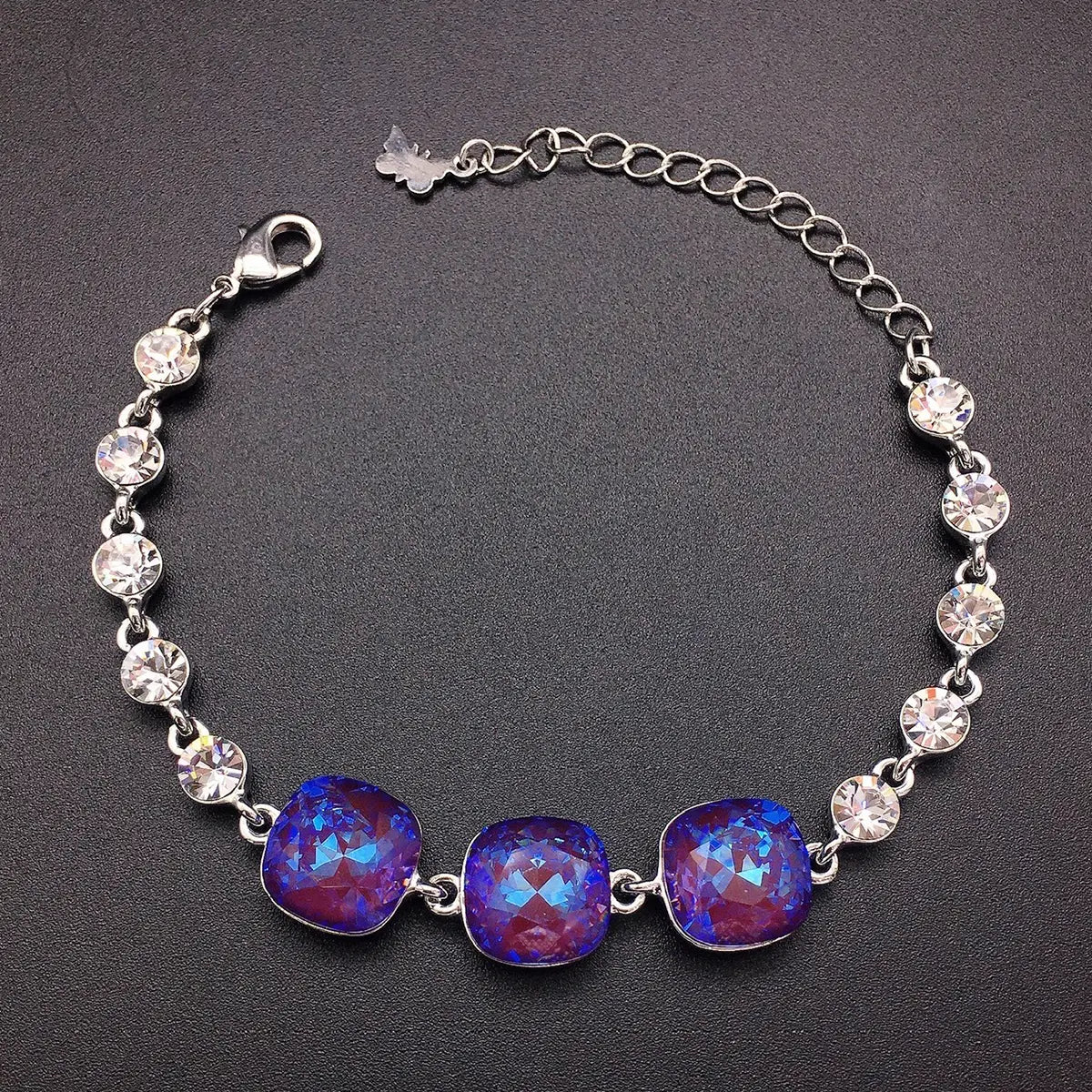 Bracelet serti de diamants en cristal de couleur de luxe autrichien
