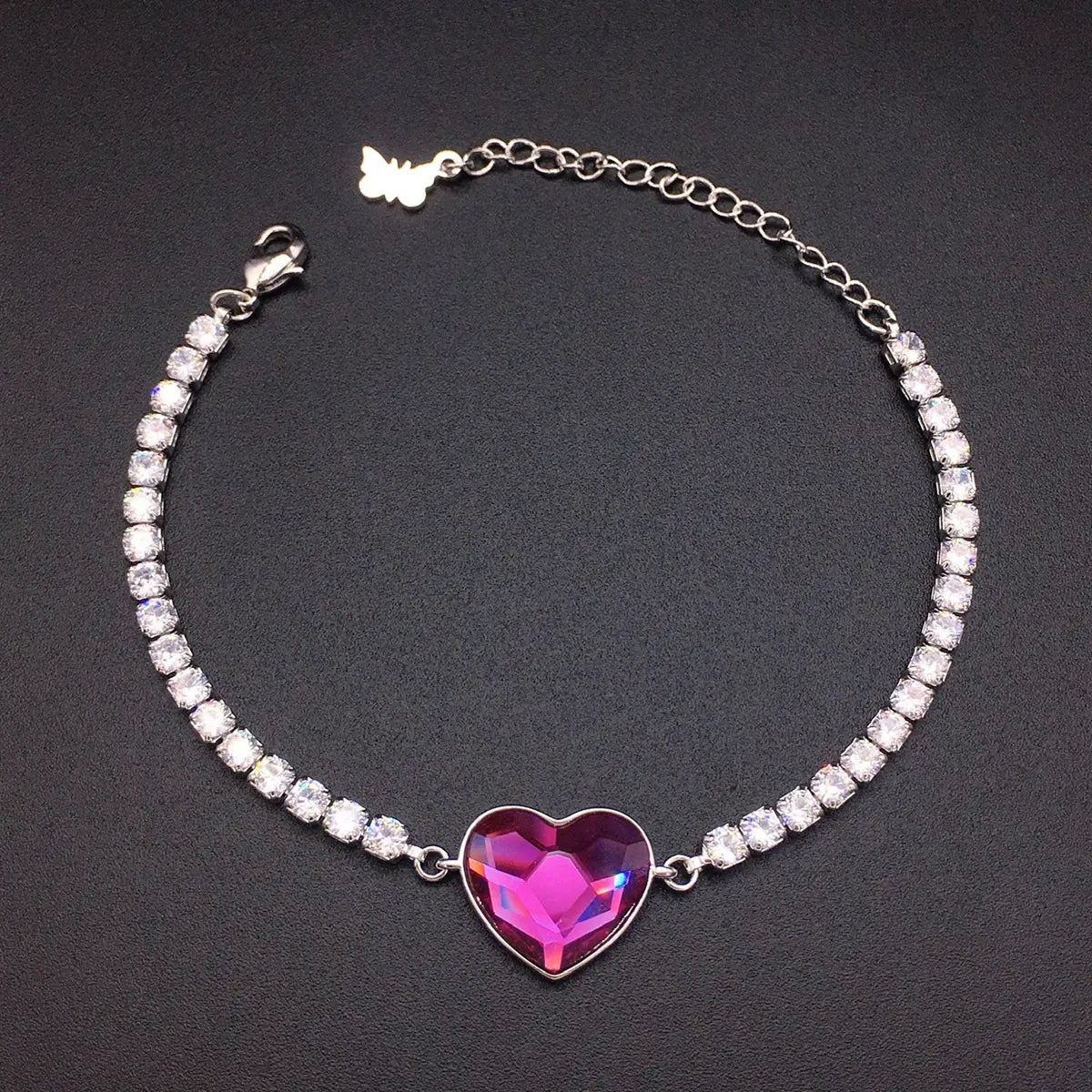 Bracelet ouvert Cœur de l'Océan en cristal autrichien