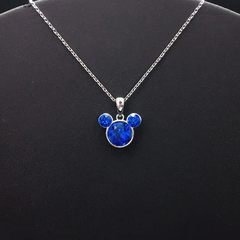 Bijou animal scintillant en cristal argenté et bleu pour occasions spéciales