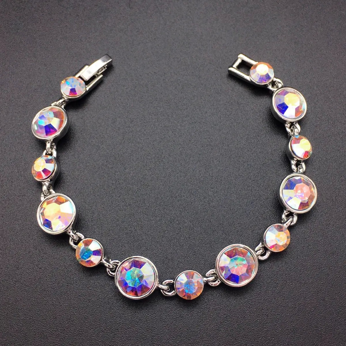 Bracelet de luxe autrichien en cristal rond