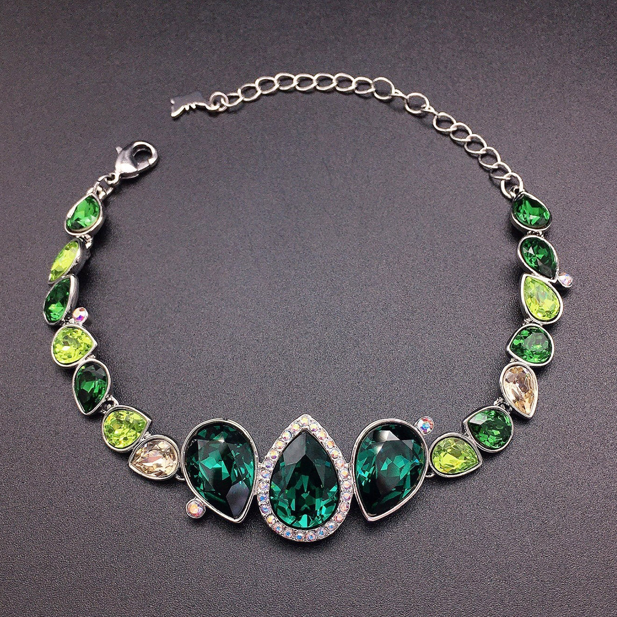 Luxurious Austrian Colored Waterdrop Crystal Bracelet