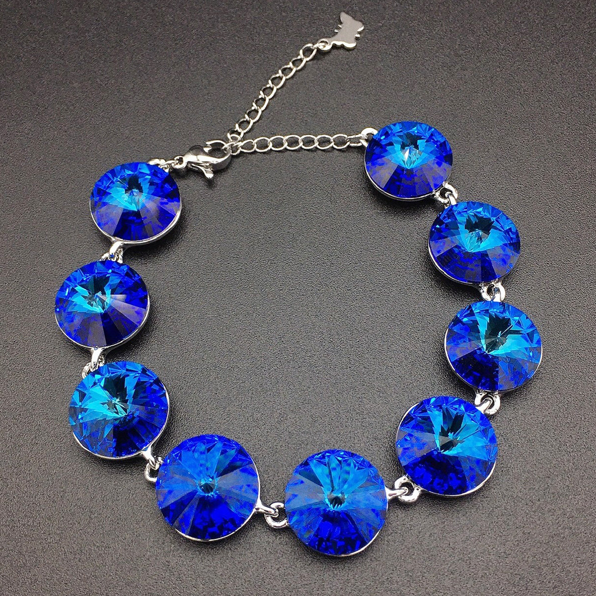 Dreamy Austrian Grand Crystal Gemstone Bracelet