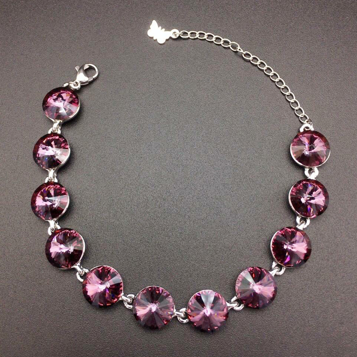 Dreamy colored crystal gemstone bracelet