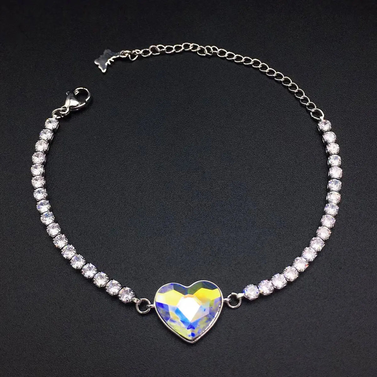 Bracelet ouvert Cœur de l'Océan en cristal autrichien