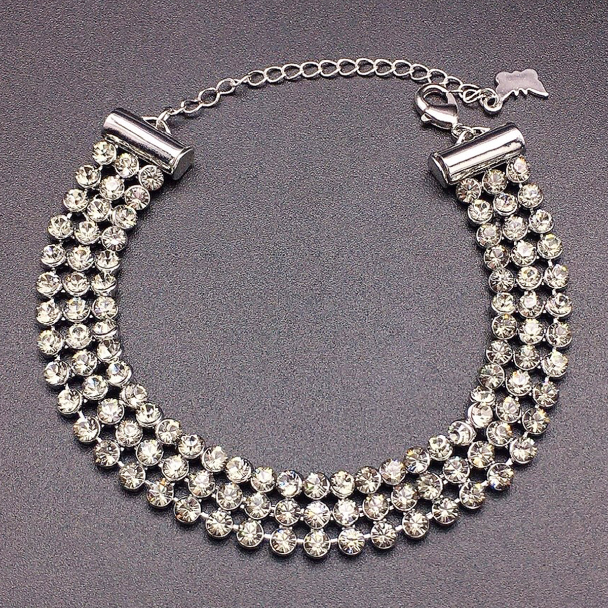 Fashionable Blue Crystal Full Diamond Bracelet