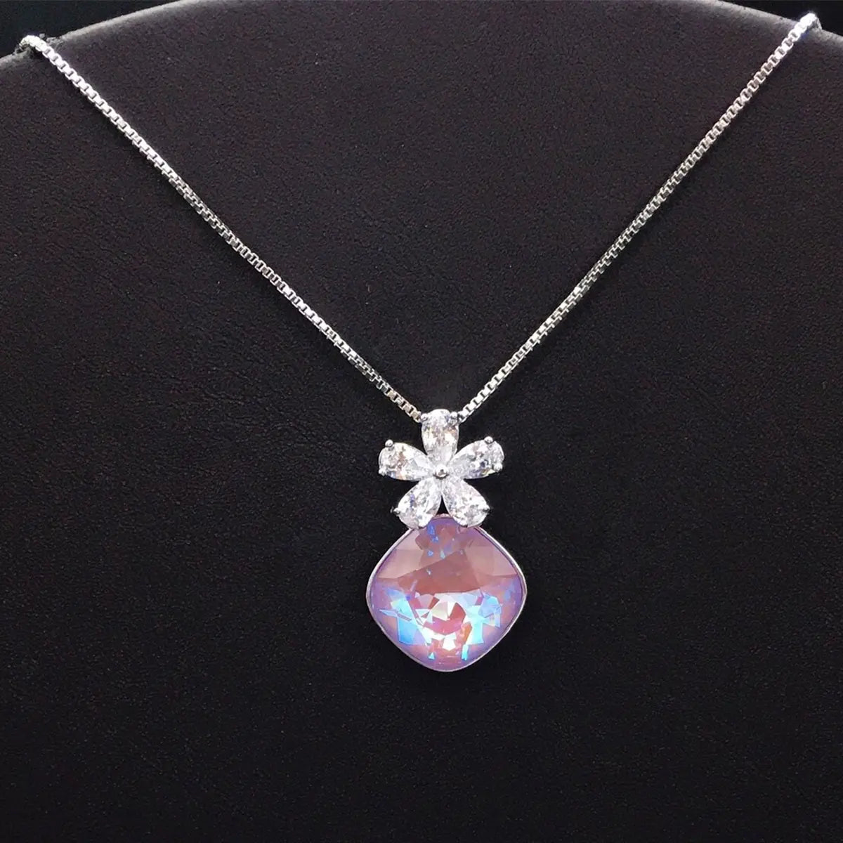 Pendentif Fleur de Mode en Cristal Autrichien