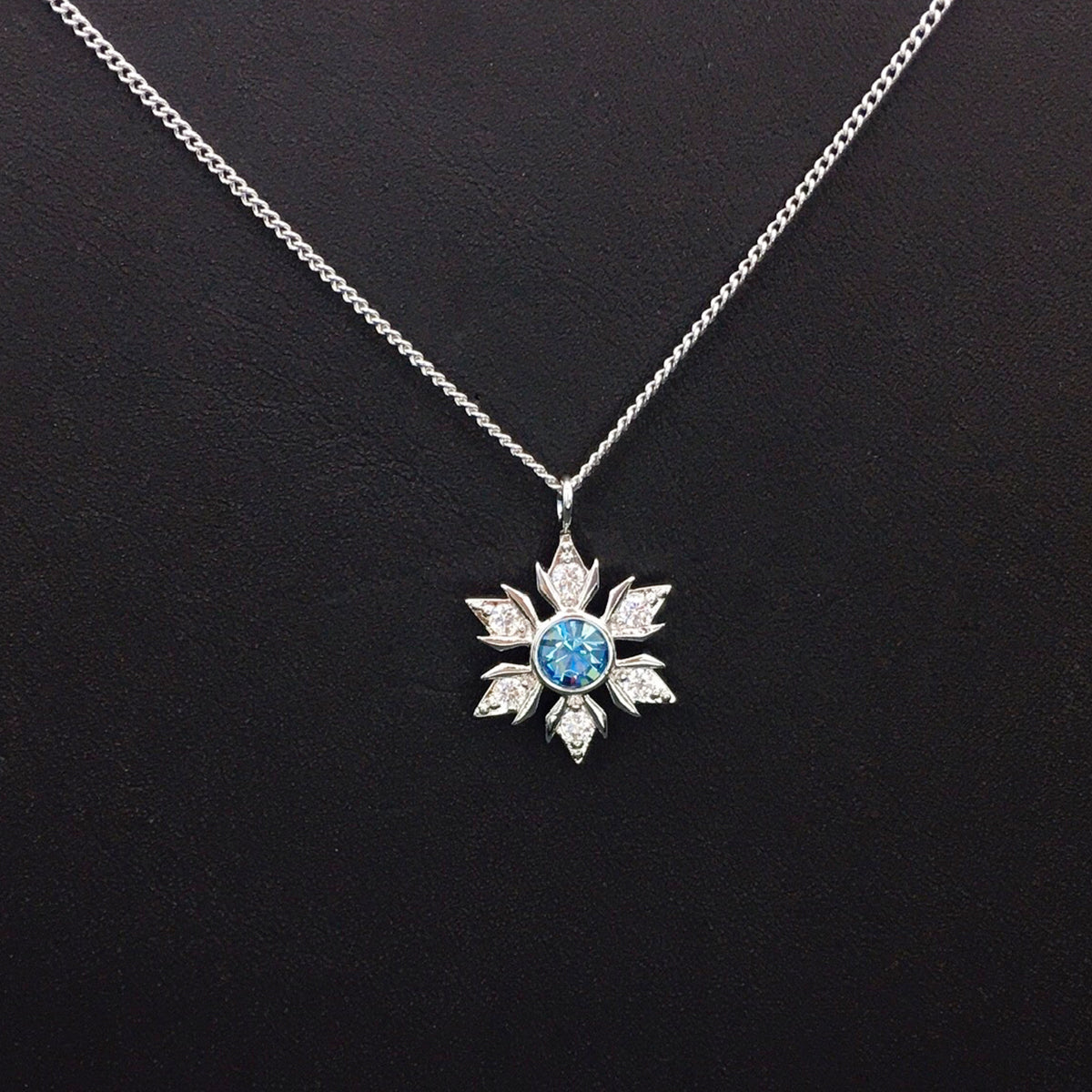 Classic Snowflake Crystal Star Pendant