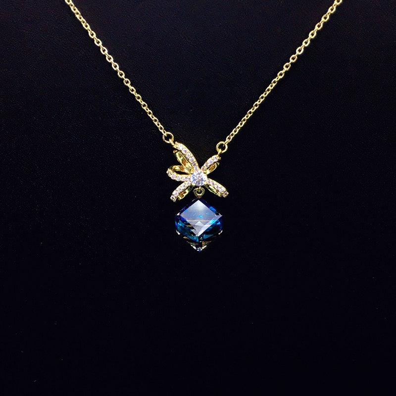 Dazzling Silver and Blue Crystal Jewelry for Special Events