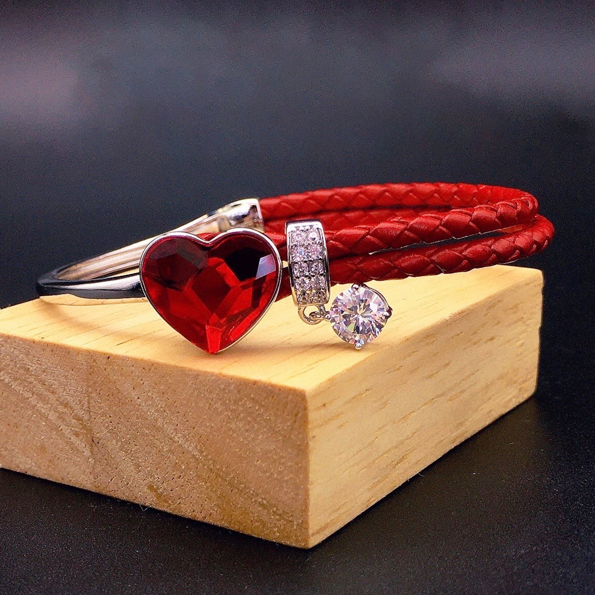 Simple and Eternal Love Crystal Personalized Bracelet