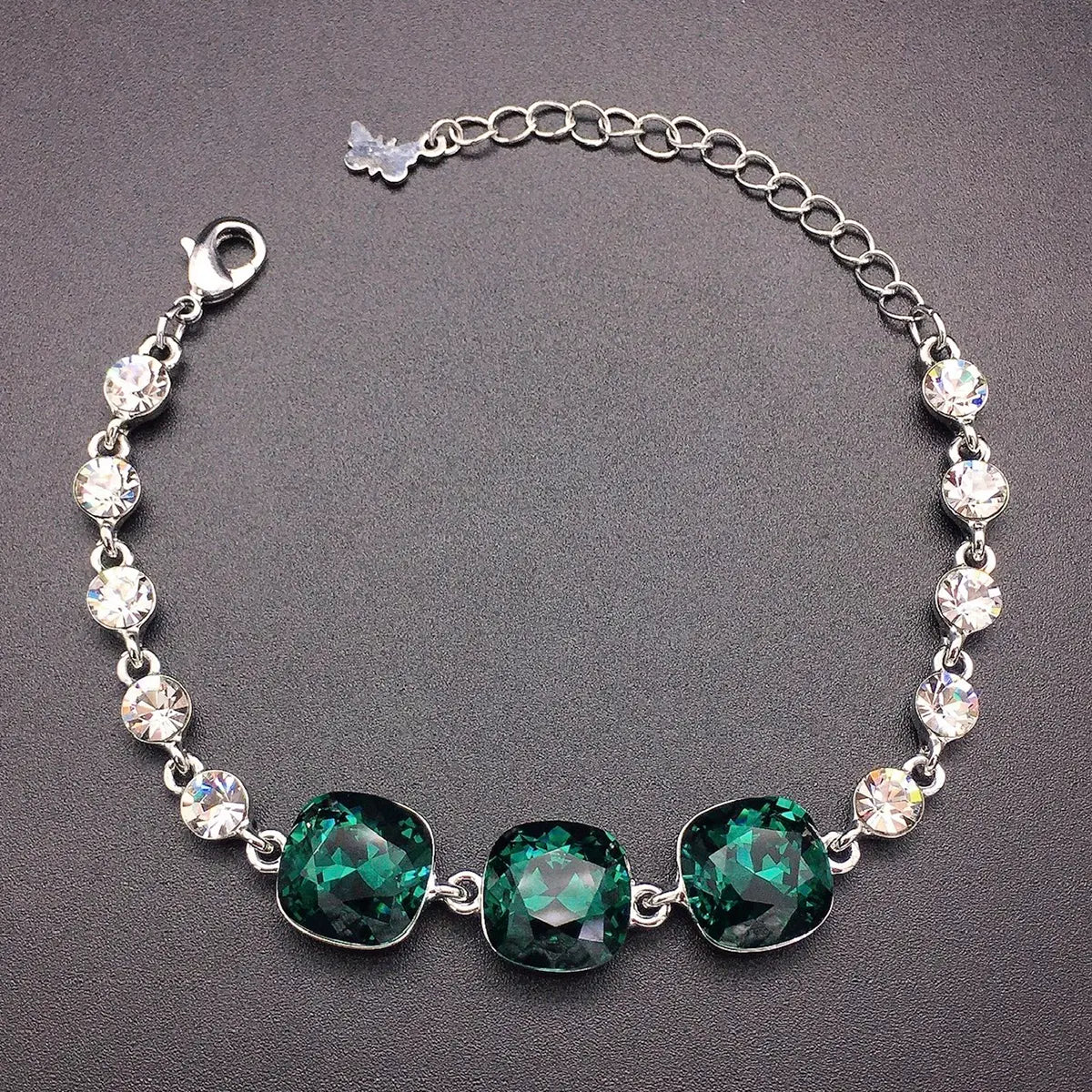 Bracelet serti de diamants en cristal de couleur de luxe autrichien