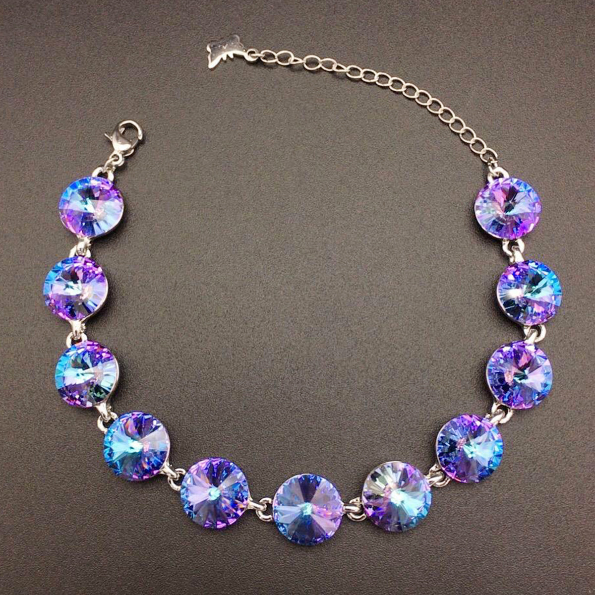 Dreamy colored crystal gemstone bracelet