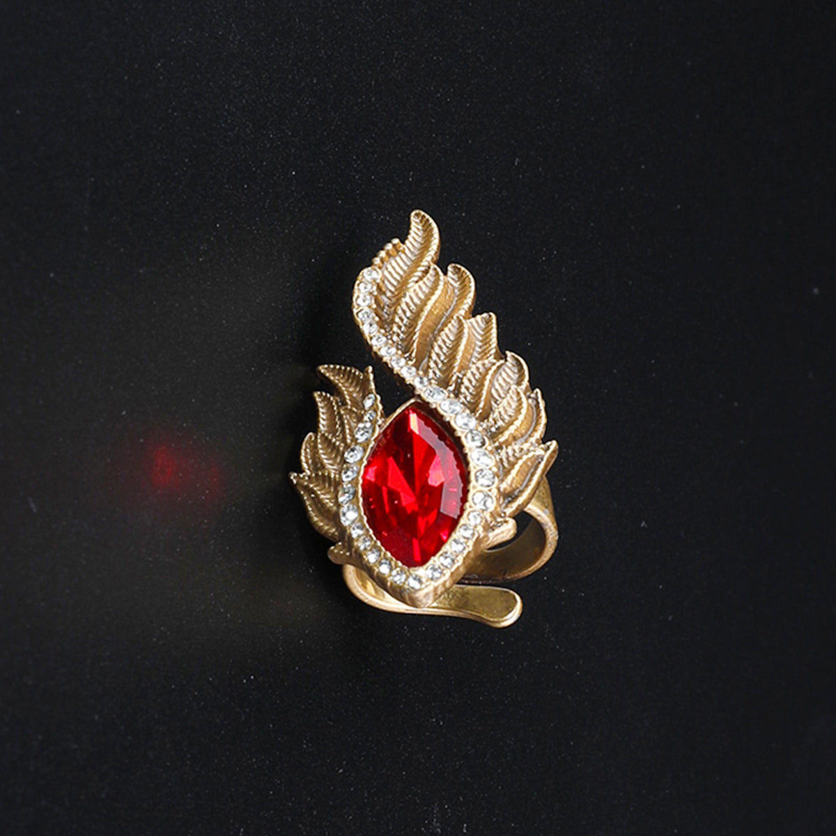 Luxury Red Flame Crystal Necklace and Jewelry Set for Women