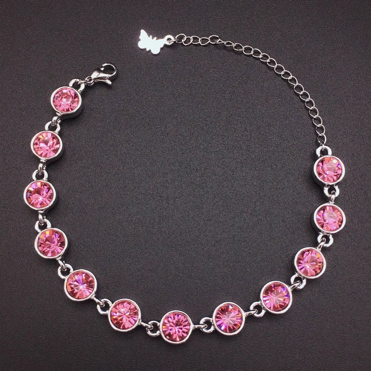 Bracelet de luxe autrichien en cristal émeraude