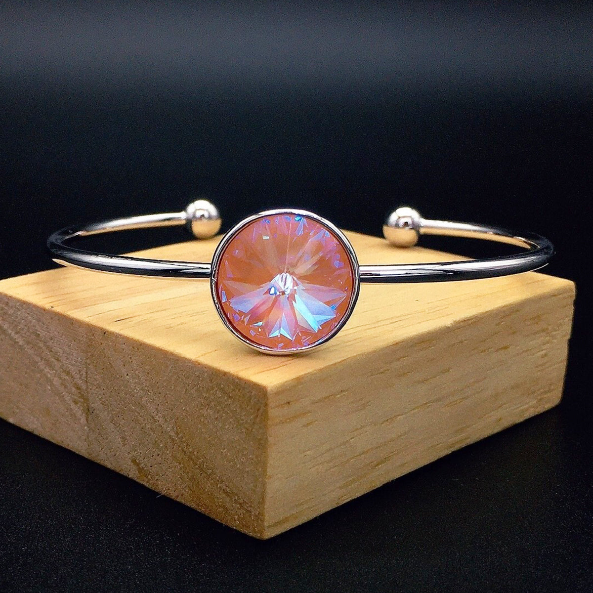 Heart of the Ocean Austrian Crystal Open Bracelet