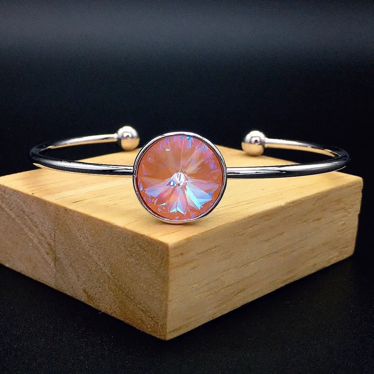 Bracelet ouvert Cœur de l'Océan en cristal autrichien