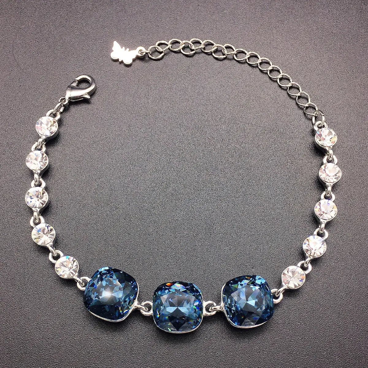 Bracelet serti de diamants en cristal de couleur de luxe autrichien