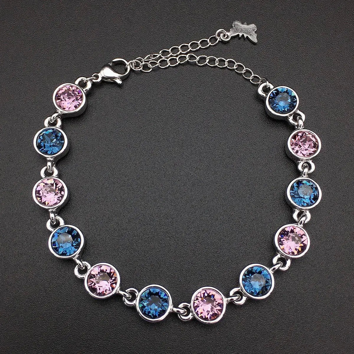 Bracelet de luxe autrichien en cristal émeraude