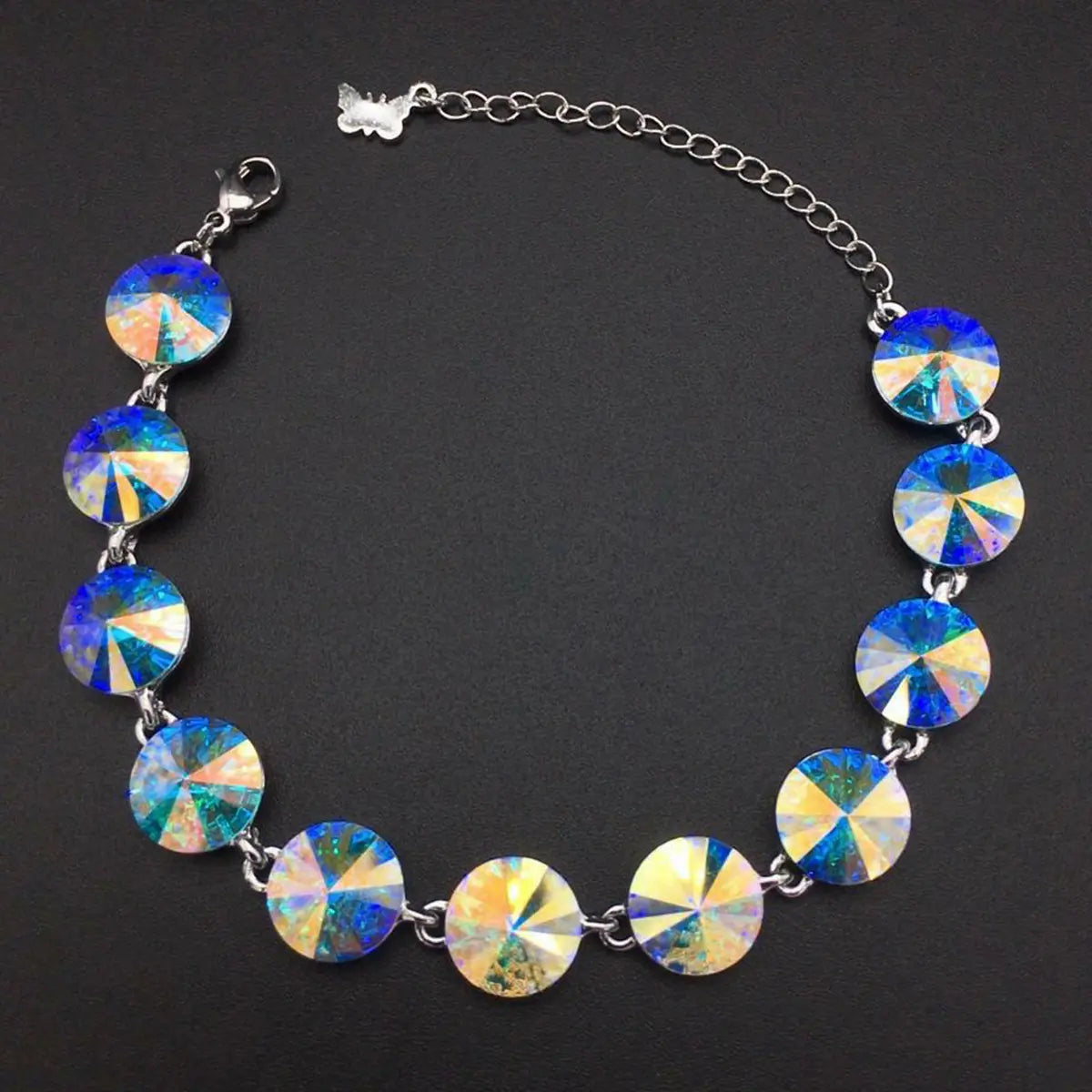 Bracelet de pierres précieuses en cristal aux couleurs de rêve