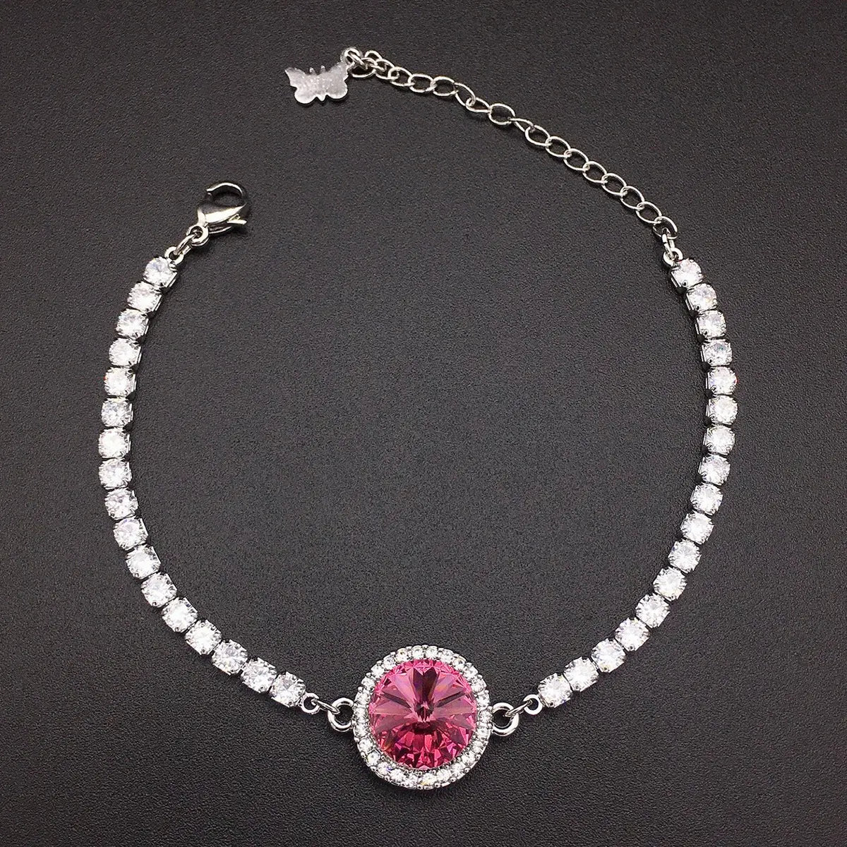 Bracelet haut de gamme rond incrusté de cristaux et de diamants
