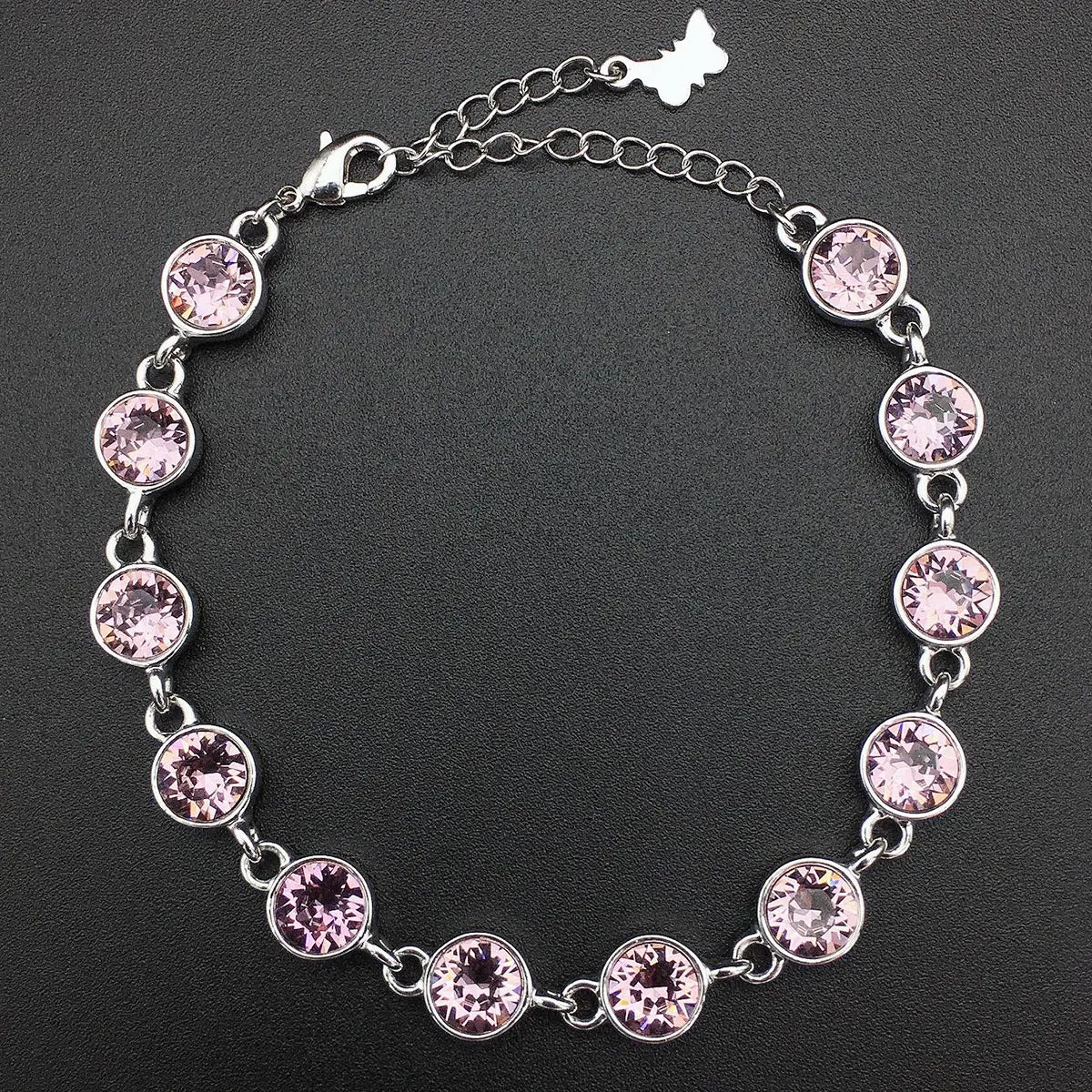 Bracelet de luxe autrichien en cristal émeraude