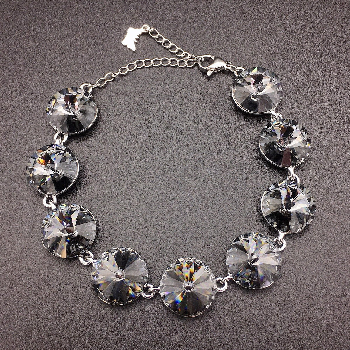 Dreamy Austrian Grand Crystal Gemstone Bracelet