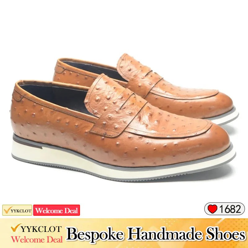 Black business crocodile pattern men's loafers