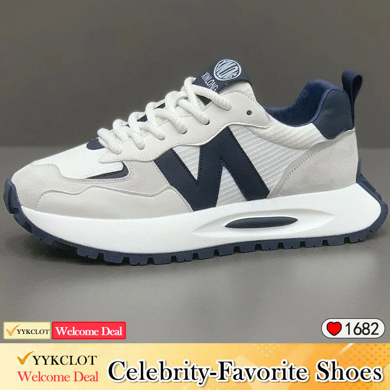 Stylish and simple heightening wear-resistant sports and casual leather sneakers Running shoes and sports shoes for men sneakers