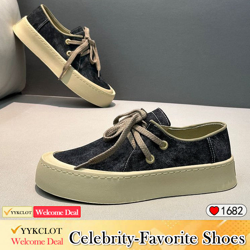 Fashion tablet heightening soft-soled casual shoes for men Thick soled flat shoes