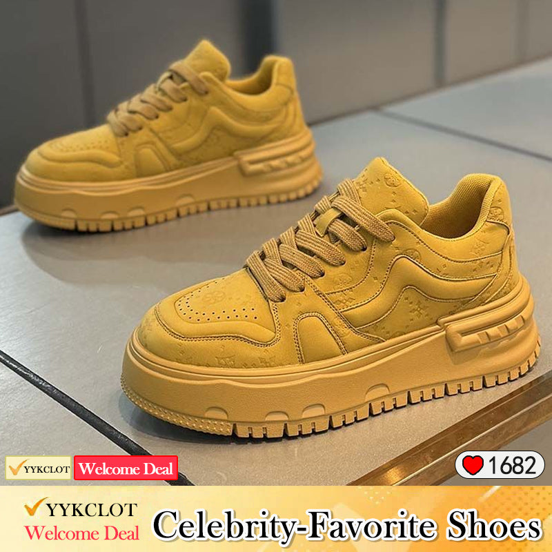 Spring comfortable soft-soled heightening sneakers Running shoes and sports shoes for men