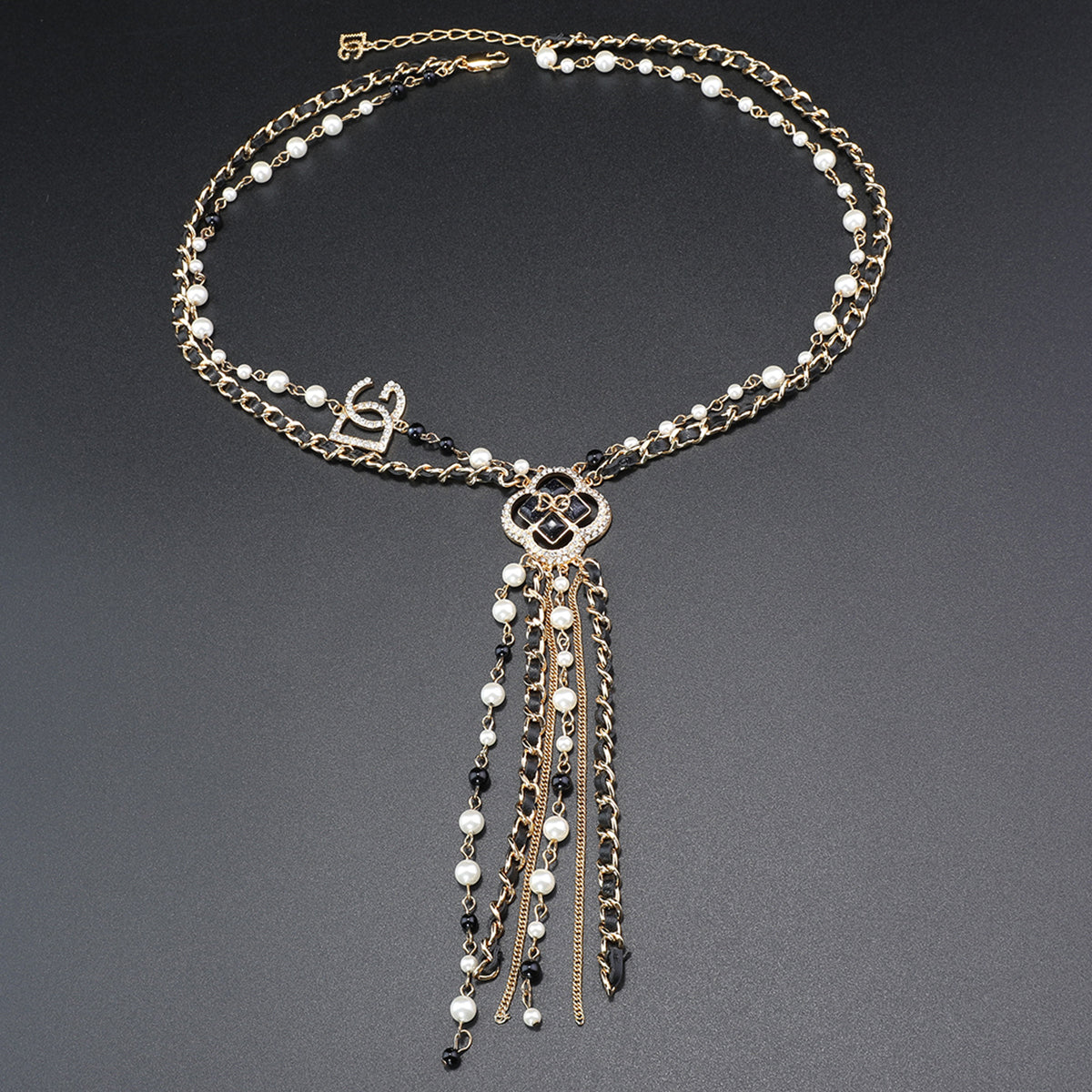 Fashion Clover tassel necklace