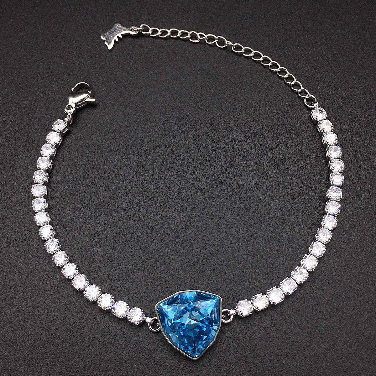 Austrian Blue Crystal Full Diamond Bracelet