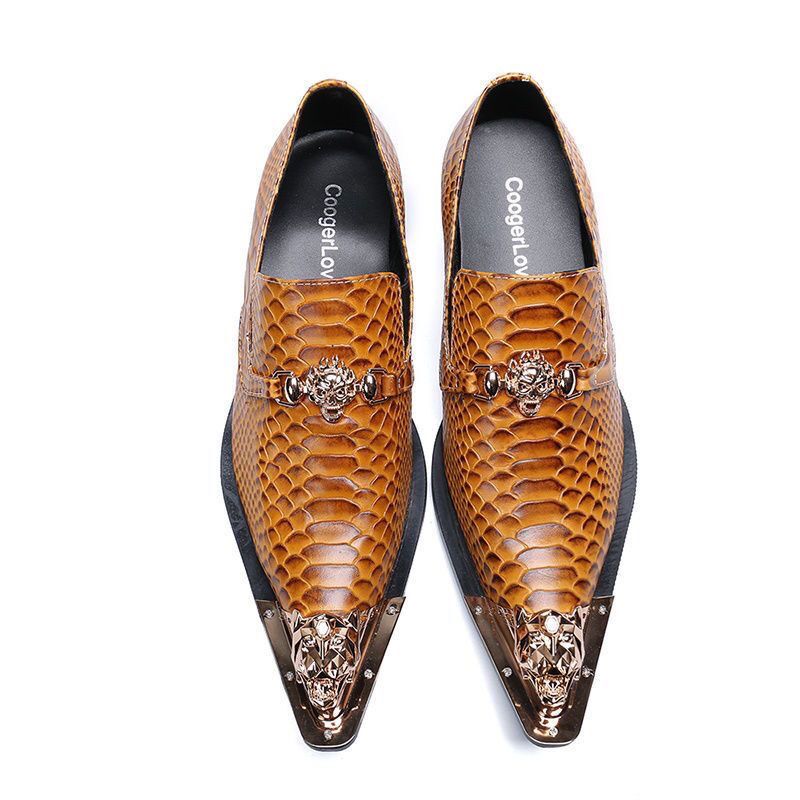 Scarpe casual in pelle da lavoro Ginger, scarpe eleganti personalizzate per uomo