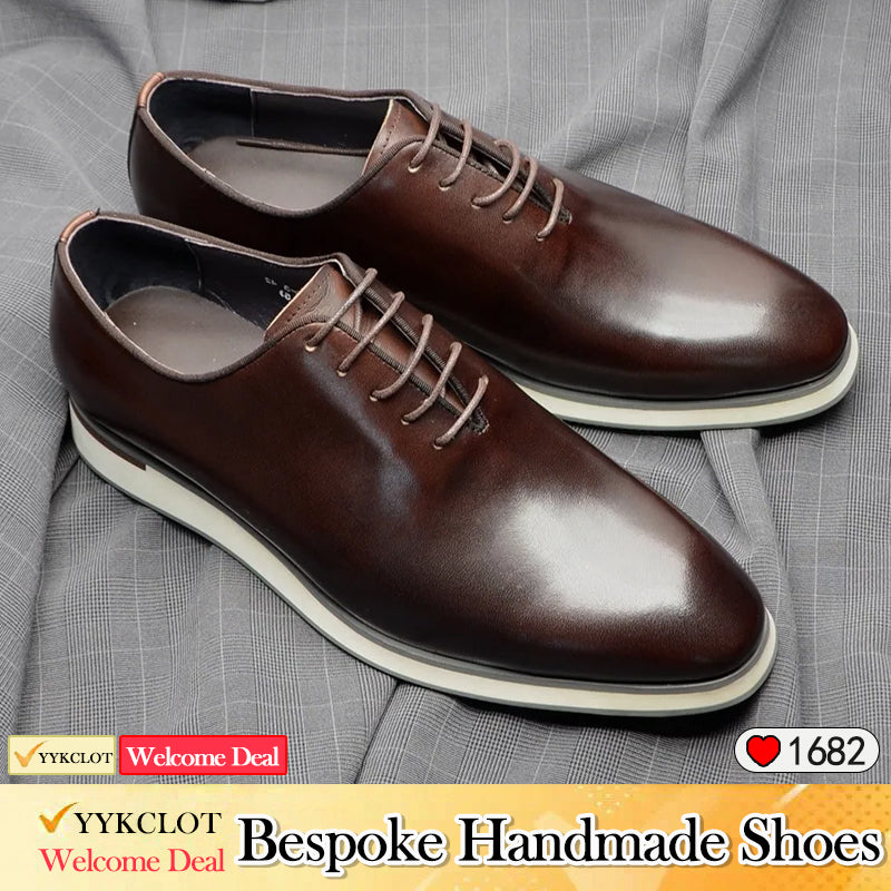 British style polished leather Oxford shoes men's business dress leather shoes