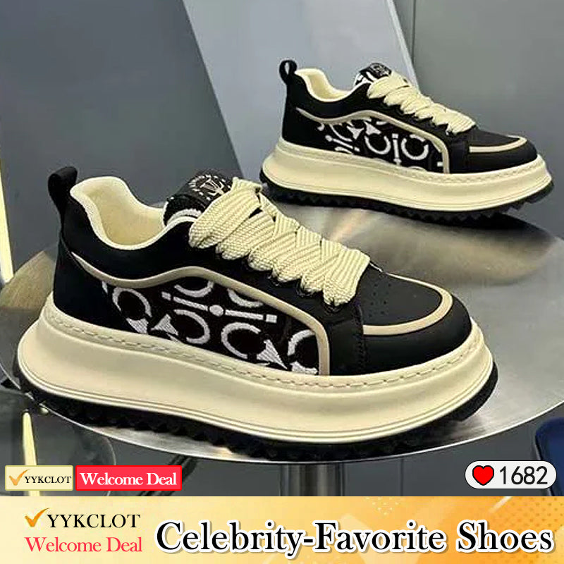 Spring heightening lace-up sports and leisure shoes Running shoes and sports shoes for men