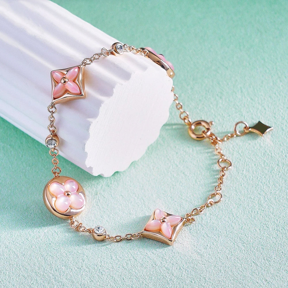 Natural Fritillary Clover Bracelet