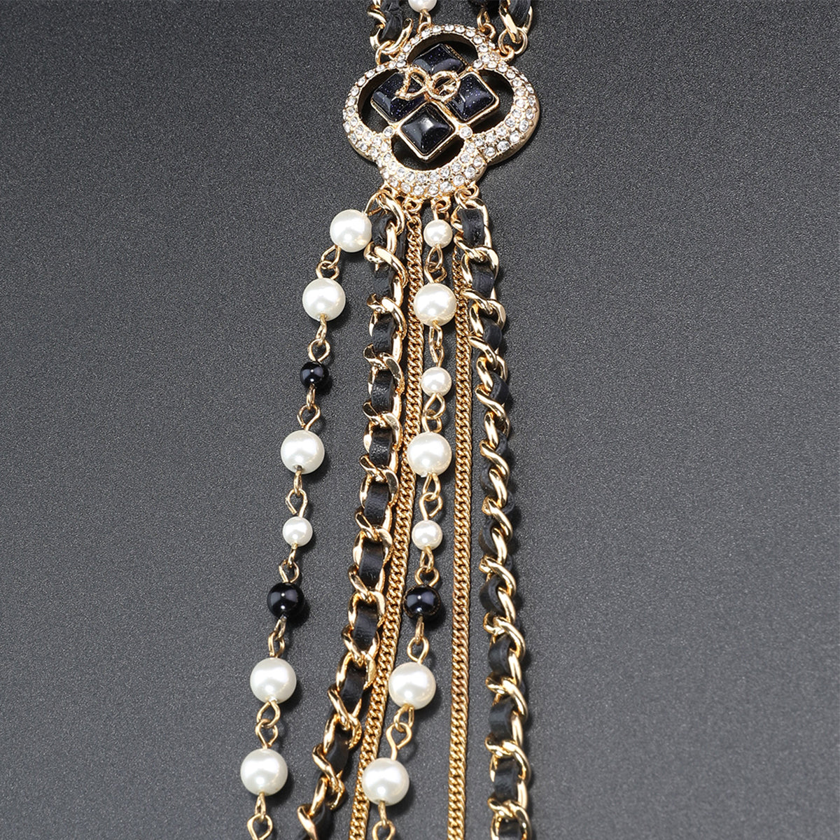 Fashion Clover tassel necklace