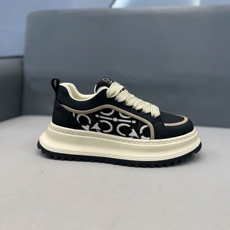 Spring heightening lace-up sports and leisure shoes Running shoes and sports shoes for men