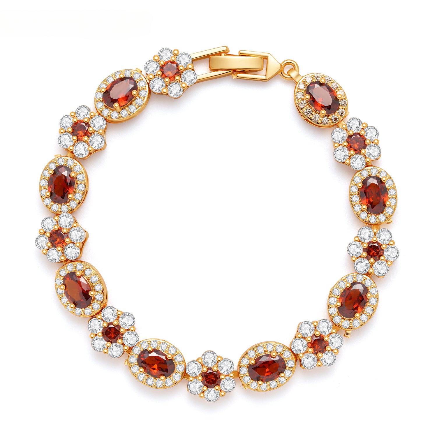 Stylish full inlaid zircon bracelet