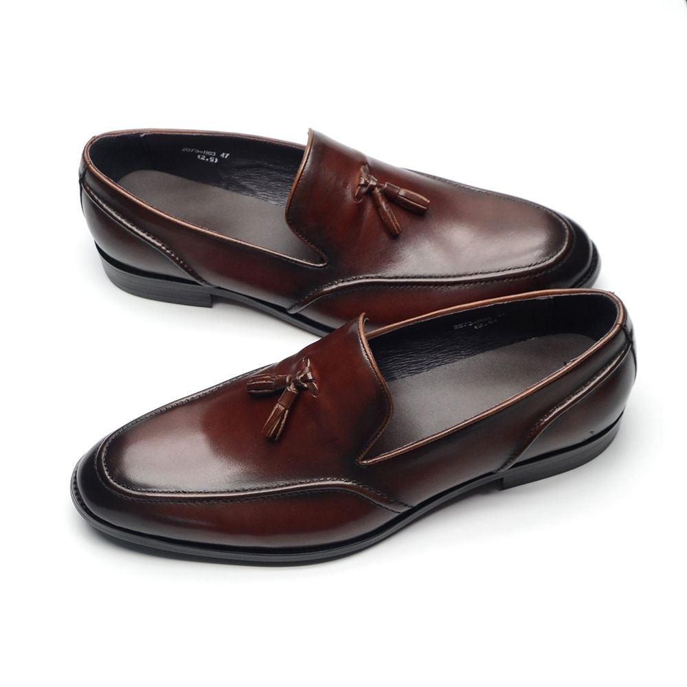 Fashion Leather Breathable Leather Shoes Men's Business Loafers