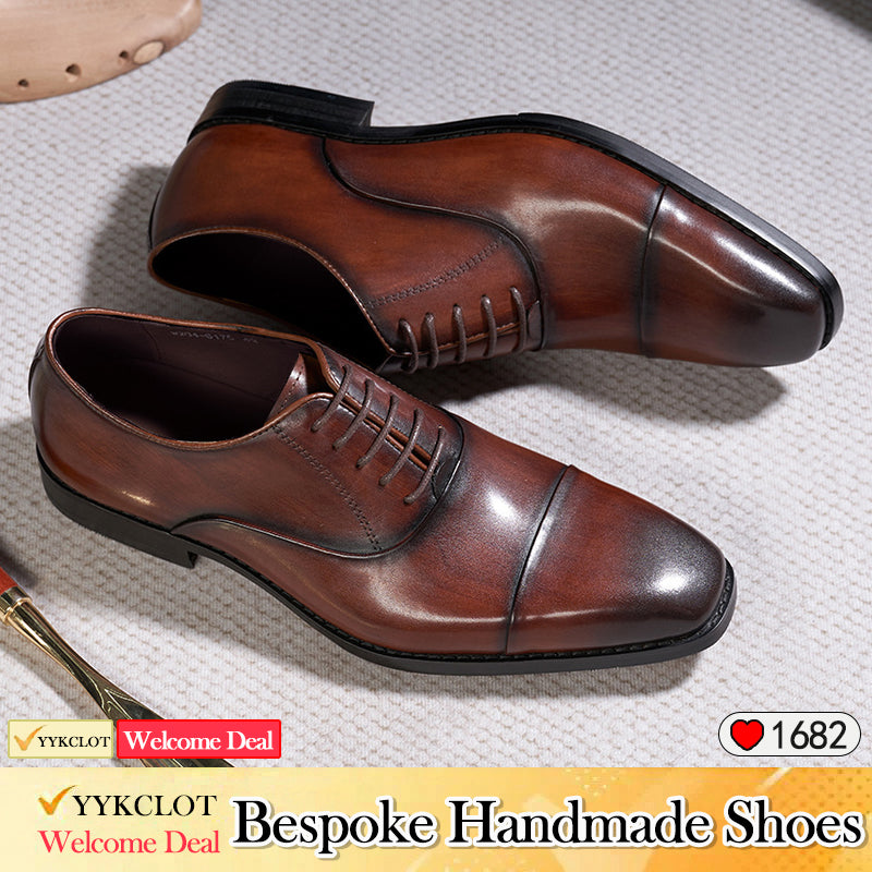 Business Dress Oxford Shoes Men's British Classic Leather Shoes