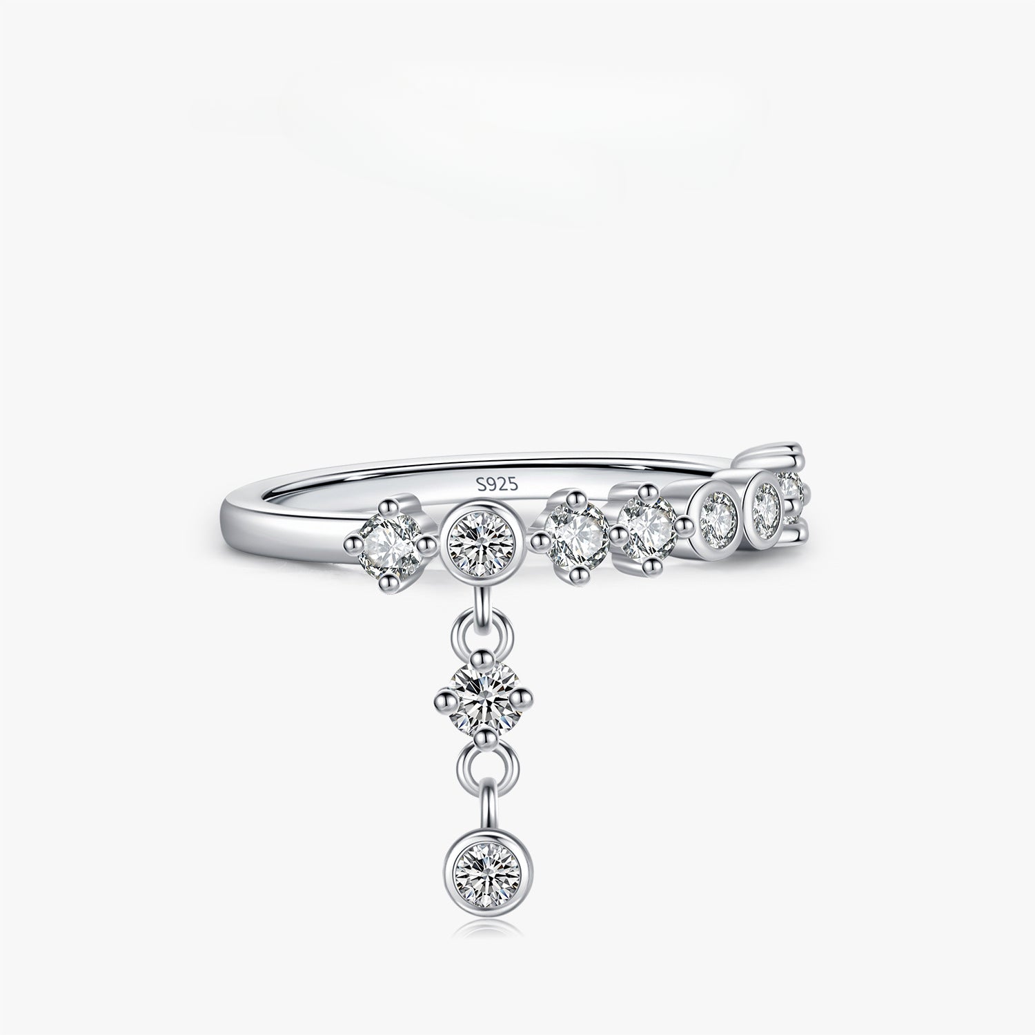 S925 Dazzling diamond ring