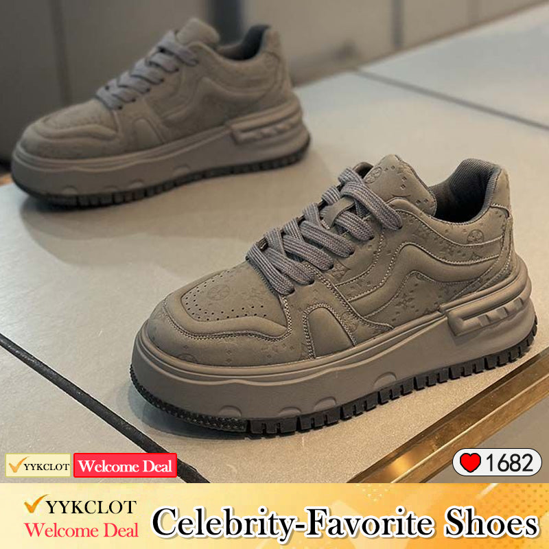 Spring comfortable soft-soled heightening sneakers Running shoes and sports shoes for men