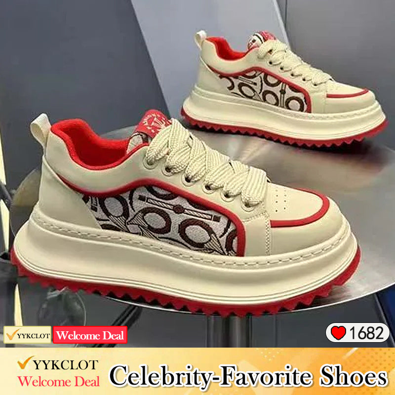 Spring heightening lace-up sports and leisure shoes Running shoes and sports shoes for men