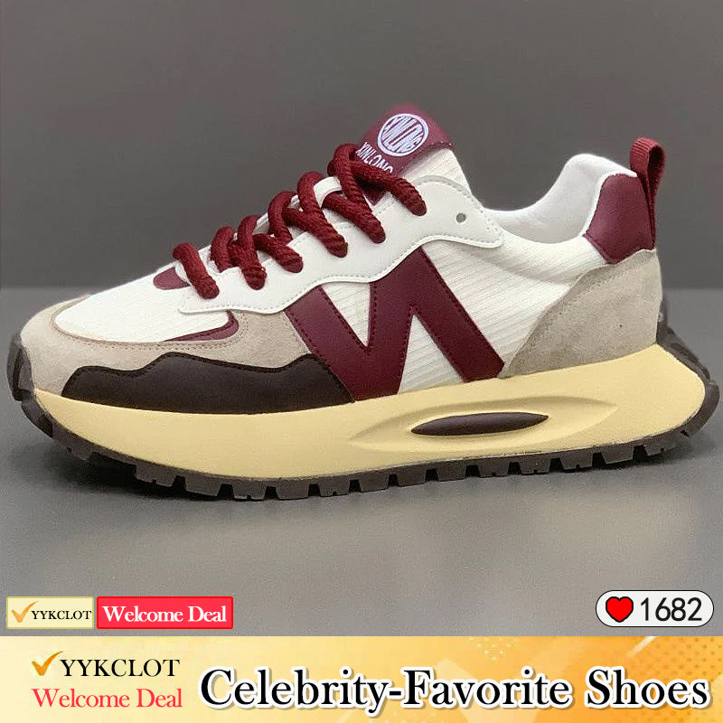 Stylish and simple heightening wear-resistant sports and casual leather sneakers Running shoes and sports shoes for men sneakers