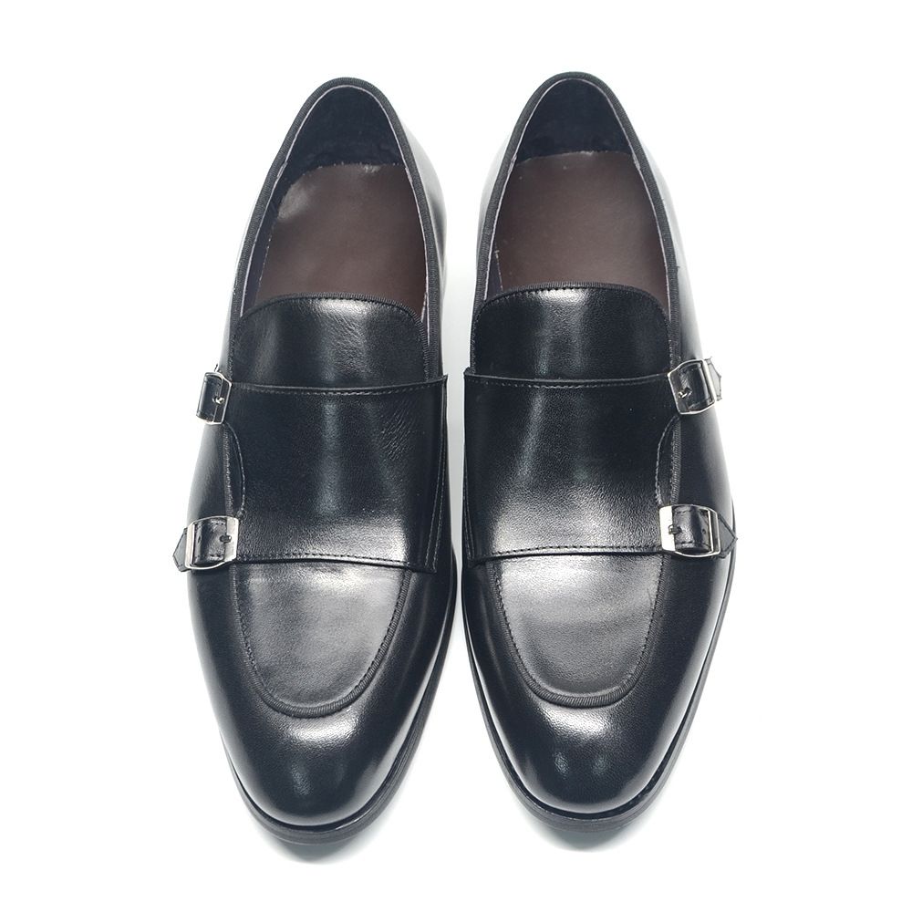 French leisure business pointed formal men's leather shoes