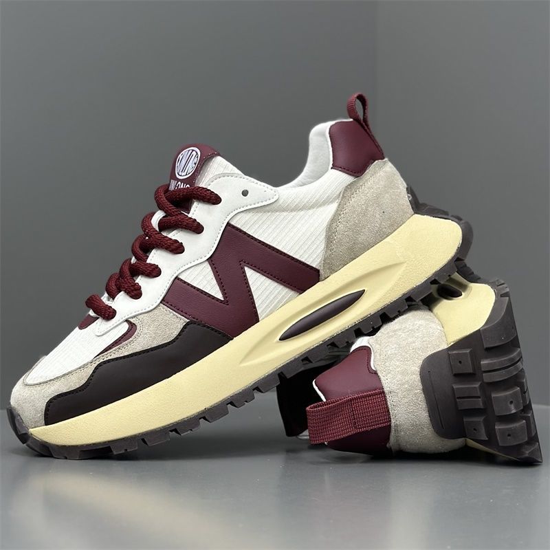 Stylish and simple heightening wear-resistant sports and casual leather sneakers Running shoes and sports shoes for men sneakers