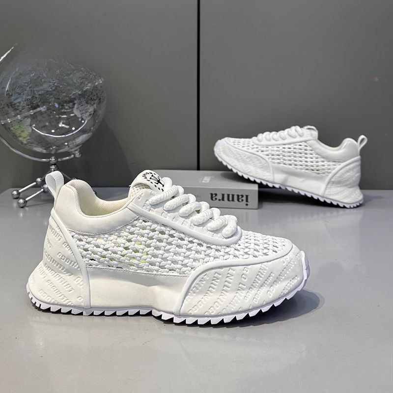 Summer mesh soft-soled sports and casual leather sneakers Running shoes and sports shoes for men sneakers