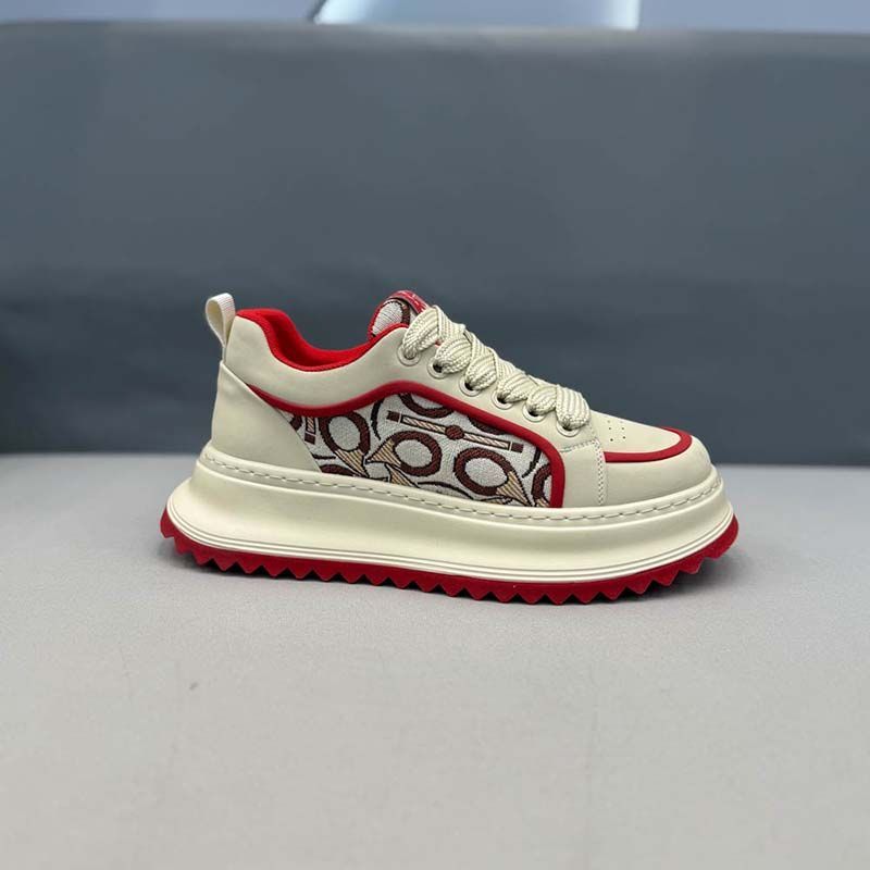 Spring heightening lace-up sports and leisure shoes Running shoes and sports shoes for men