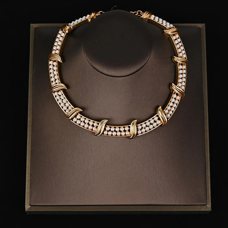 Vintage Heavy Industry Pearl Necklace Series