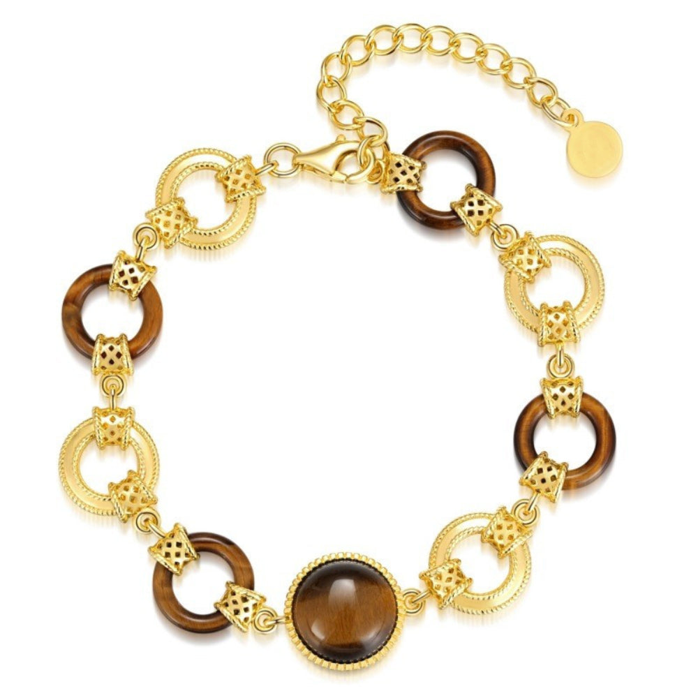 Light luxury original tiger's eye stone medieval bracelet